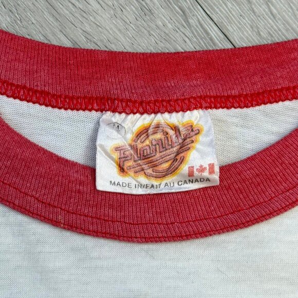 Rare Vintage 1987 Canadian Street Rod Nationals Kitchener Ringer T-Shirt Medium - Picture 4 of 11